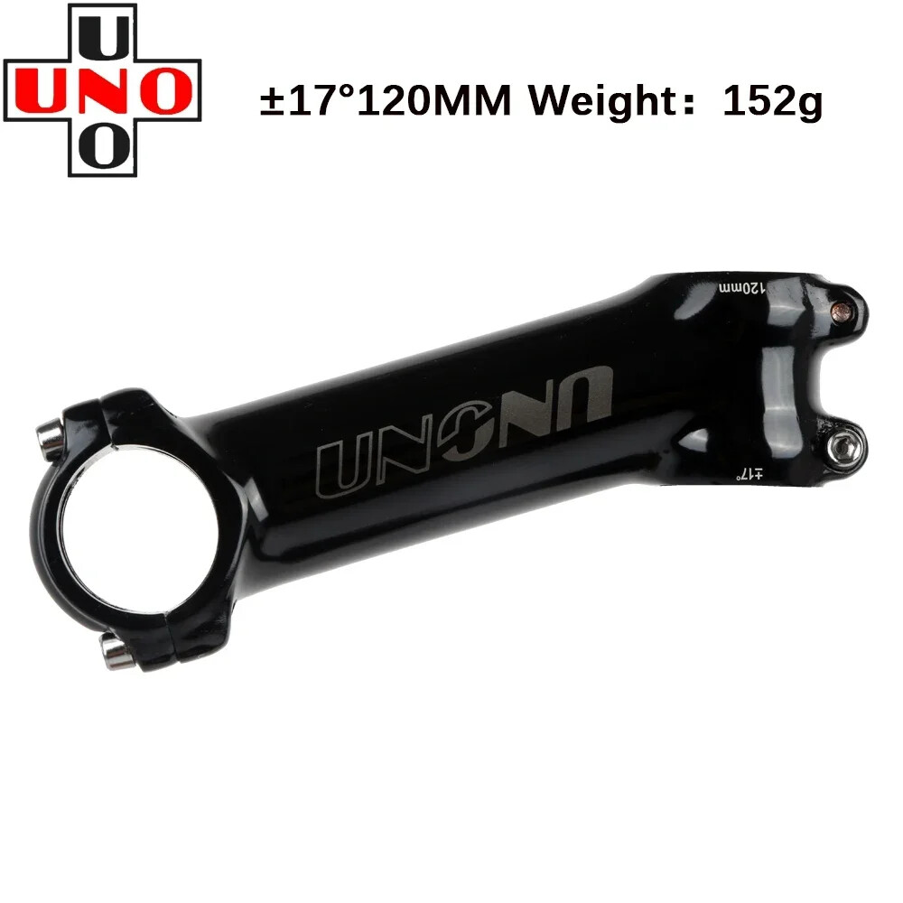 UNO Black Stem Bike Ultralight 7 17 35 Degree MTB Road Stem Fork 28.6 31.8mm