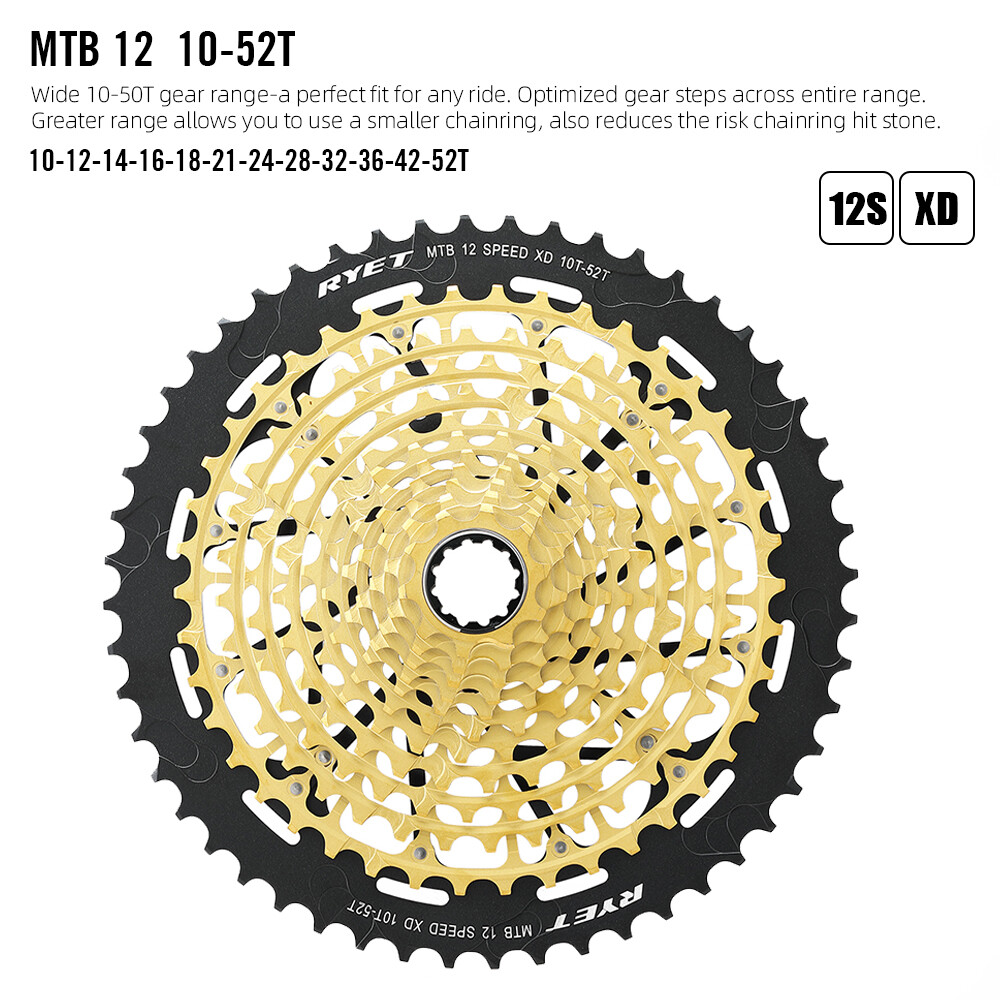 12s MTB 12 Speed 10-52T Cassette Freewheel Mountain Bicycle Sprocket for SRAM XD