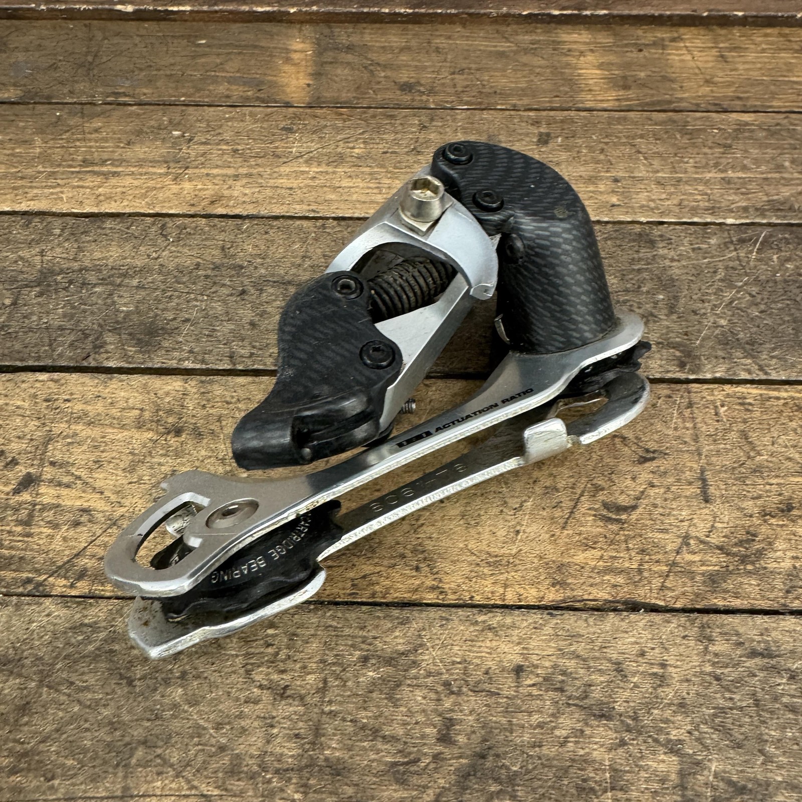Vintage SRAM ESP 9.0 Rear Derailleur Long Cage Carbon Black 225g 90s MTB