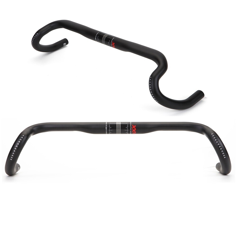 25° Carbon Gravel Bicycle Handlebar Cyclocross Bike Drop Bar 380/400/420/440MM