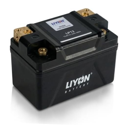 LIYON Lithium YTX9-BS/YTX7A-BS/YTZ10S-BS Motorcycle ATV Battery, LP12-BL-4AH