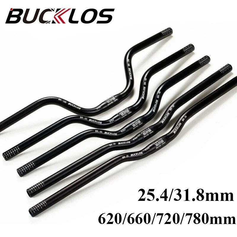 Mountain Bike Handlebar 31.8Mm 25.4Mm Bicycle Riser Bar 620/660/720/780Mm Alumin