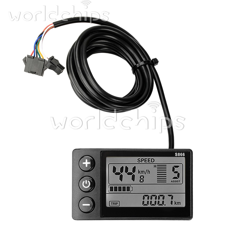 36V 48V 64V 40A 30A 20A Brushless Motor Controller E-Bike S866 LCD Display Meter