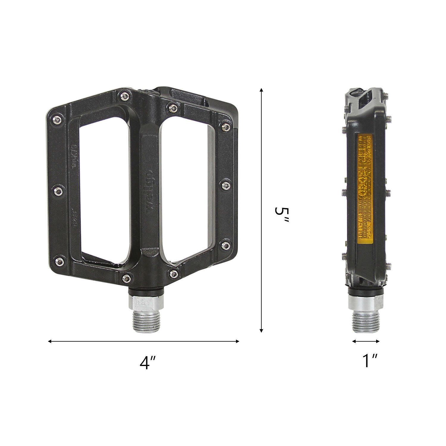 Wellgo B233AL Cr-Mo Spindle 9/16″ DU Sealed Bearing Bicycle Bike Pedals Platform