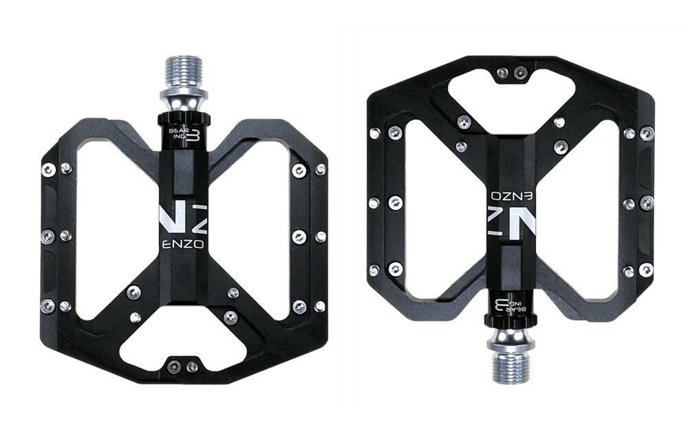 9/16 in Bicycle Flat Pedals Sealed Bearing Aluminum Mountain Bike Pedals 345g