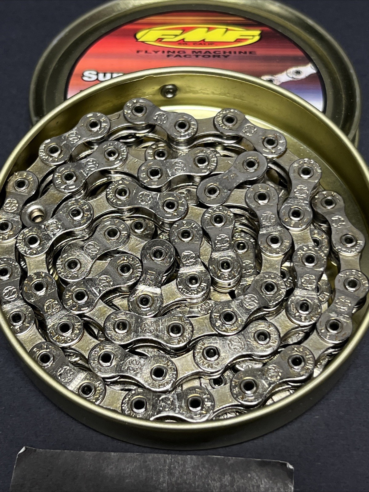 FMF Tin 1/2 x 3/32 x 116 Link Super Light Hollow Pin Bmx Racing Chain Gt Haro SE
