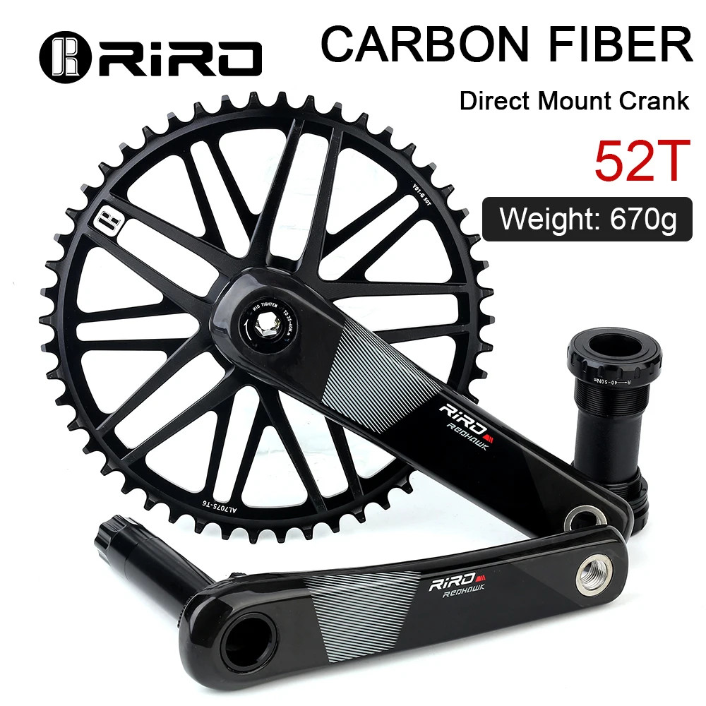 XX11 RD Carbon Fiber Road Bike Crankset 11/12 Speed Direct Mount 50-34/53-39T Ch