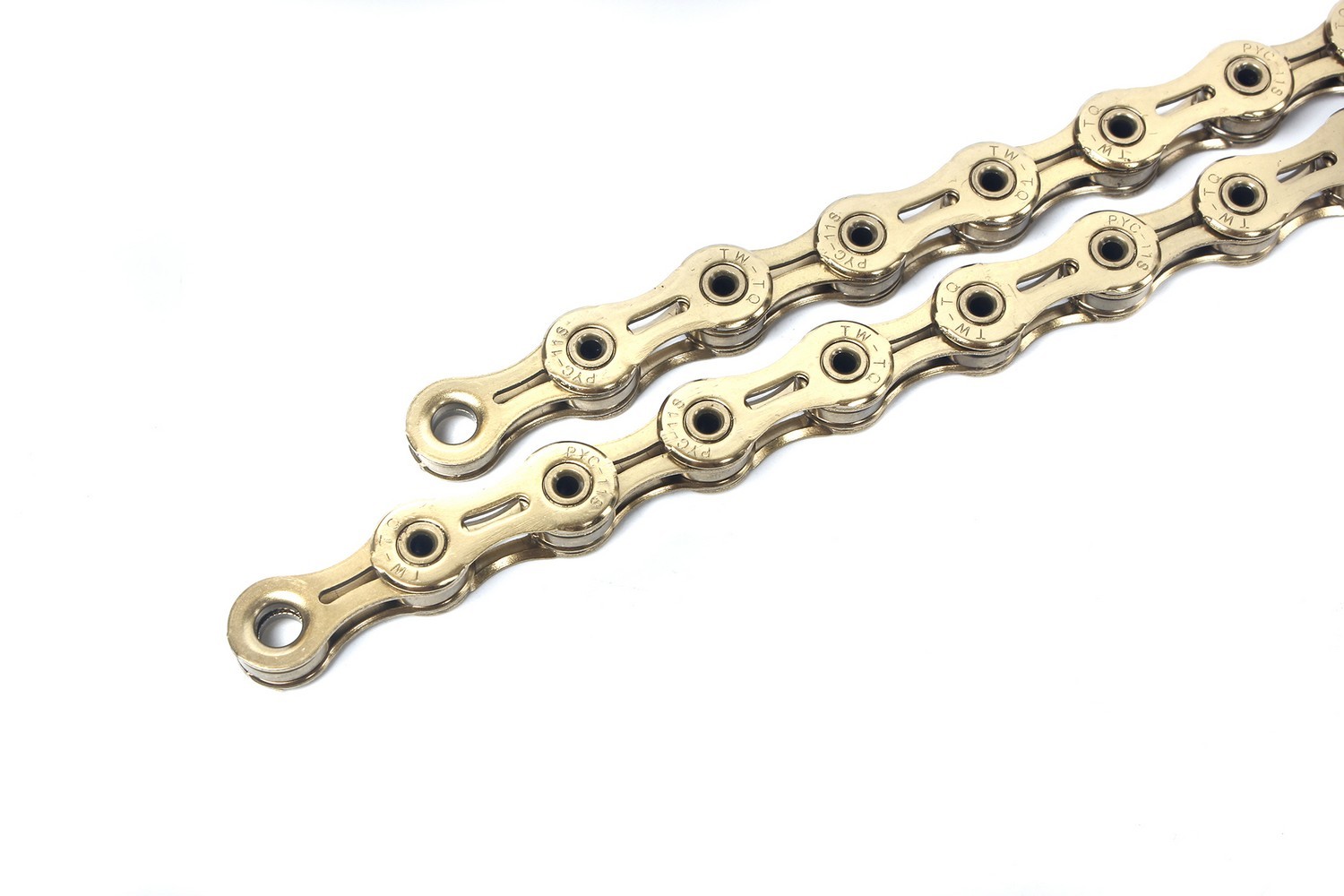 PYC Road Mountain 11-Speed Bicycle Bike Chains in Black/Gold/Silver colors