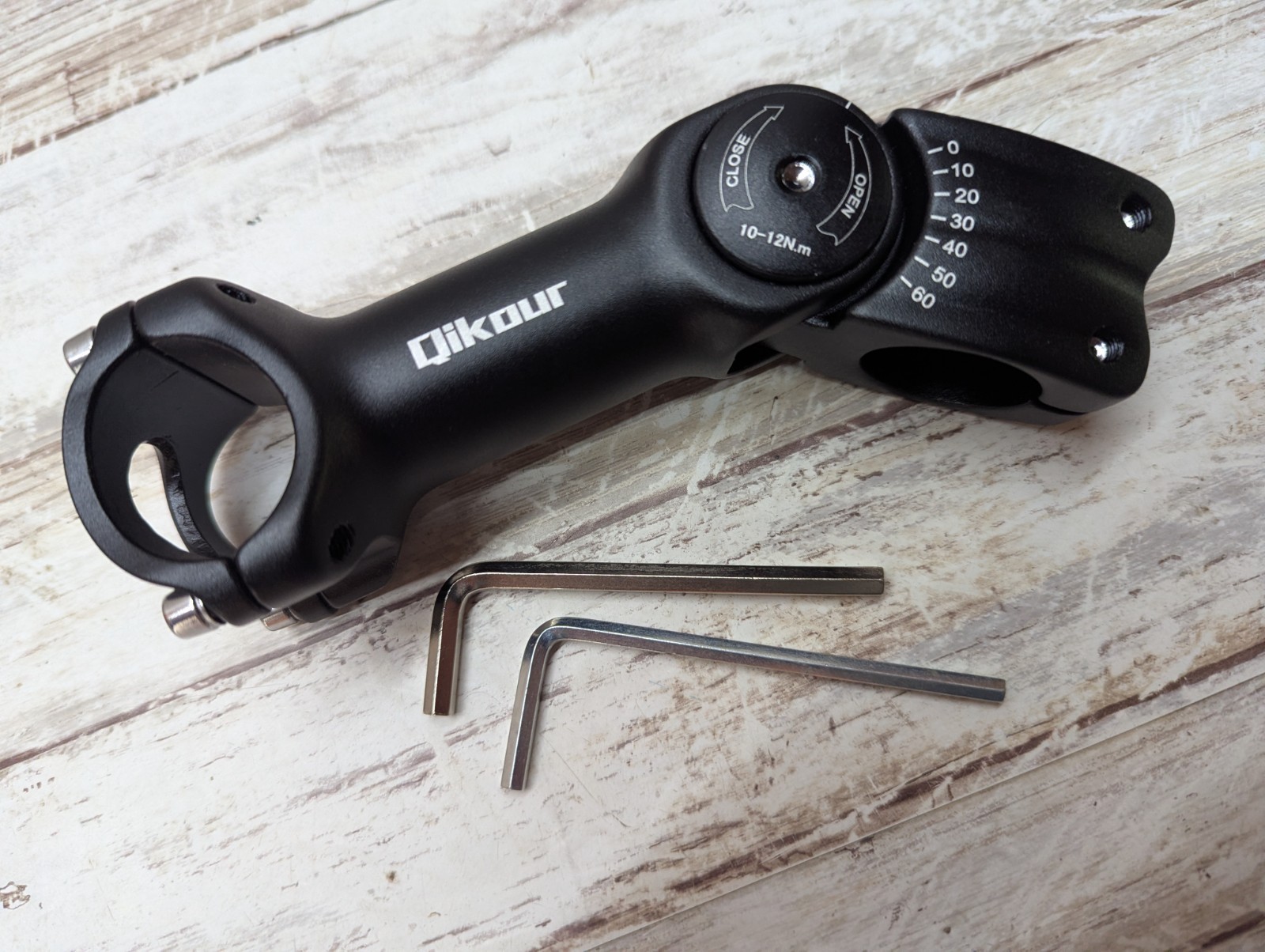 Bike Stem Adjustable 60 Degree 31.8Mm (1-1/4″) / 25.4Mm (1″) Handlebar Stem for