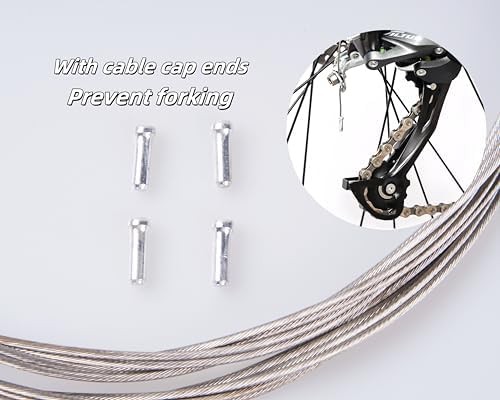 4 Pcs Road Bike Brake Cables,Stainless Steel Bike Brake Inner Cables,Universal R
