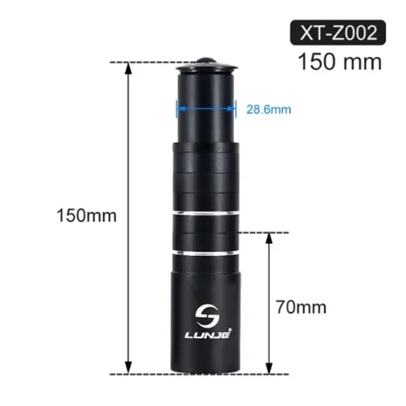 Bike Stem Riser 85-210mm Fork Extender Handlebar Raise MTB Road