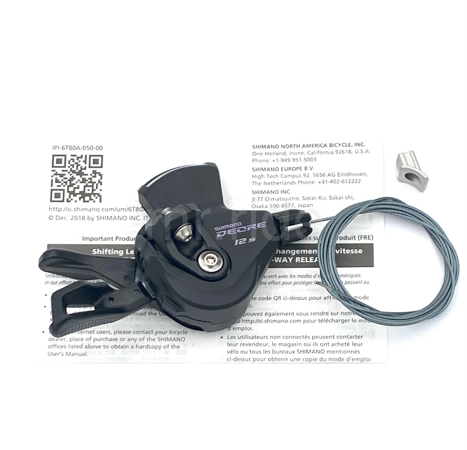 Shimano Deore Shifter SL-M6100-IR Right 12 Spd +I-Spec EV w/Optical Gear Display