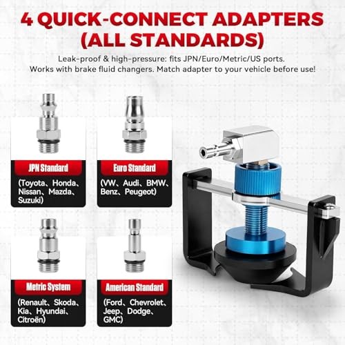 Adjustable 22-58mm Master Cylinder Adapters Universal Brake Bleeder Adapter