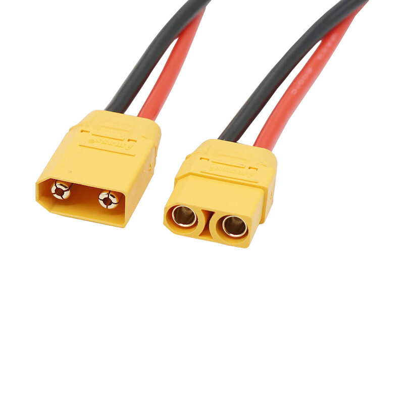 Ebike Battery XT60 Extension Cable Wiring 10cm Anderson Bullet T-port Plug 14AWG