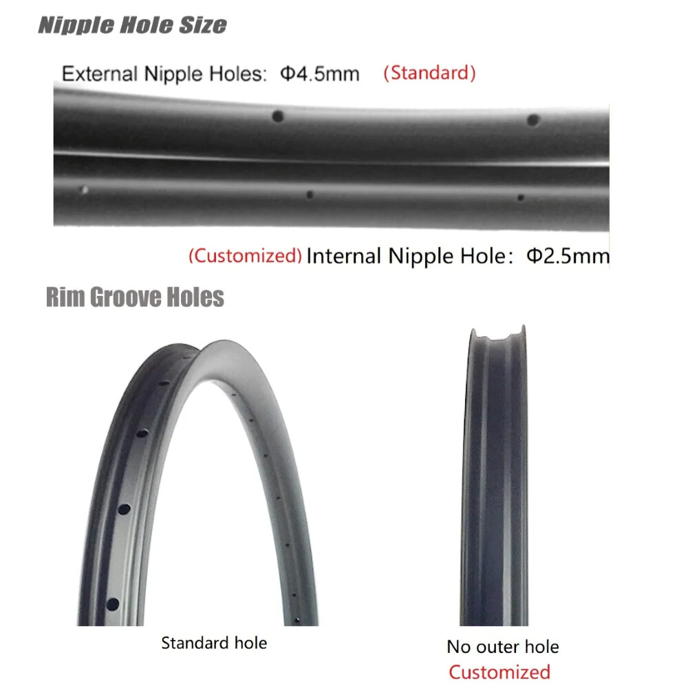 29er Superlight Carbon MTB Rims 28mm Width 23mm depth Hookless Tubeless UD 3K