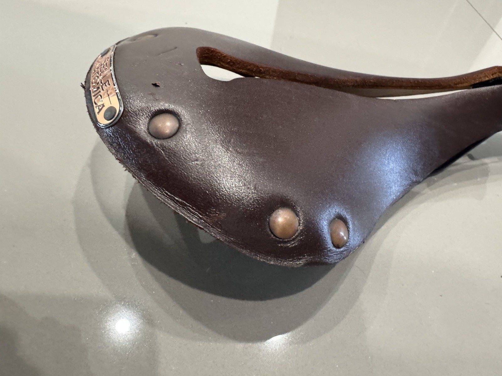 SELLE ANATOMICA X 1 Oxblood Copper Leather Saddle Brown Fixed Gear Track Bike