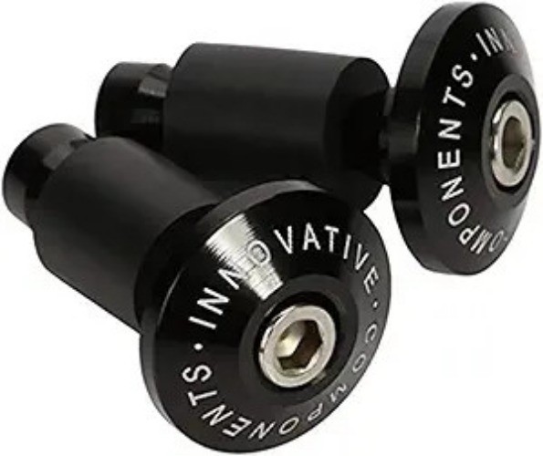 Universal Motorcycle Street Bike 7/8″ Handlebar Grips Bar End Plugs (Black)