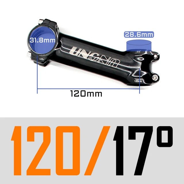 Road Bicycle Stem Ultralight 7 17 35 Degree MTB Stem Fork 28.6 31.8mm 60-130mm