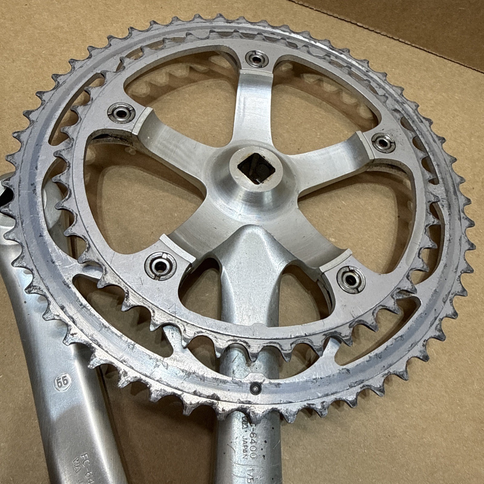 Shimano Ultegra 600 8 Speed 175 Road Crankset Cranks 53/39 bcc60
