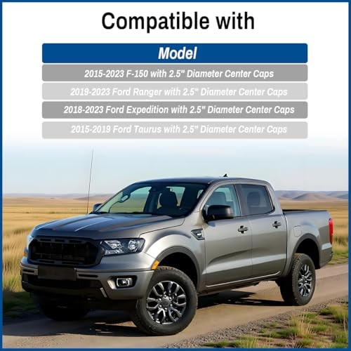 2.5In Wheel Center Cap for 2015-2025 Ford F150 Expedition Ranger Taurus Bronco