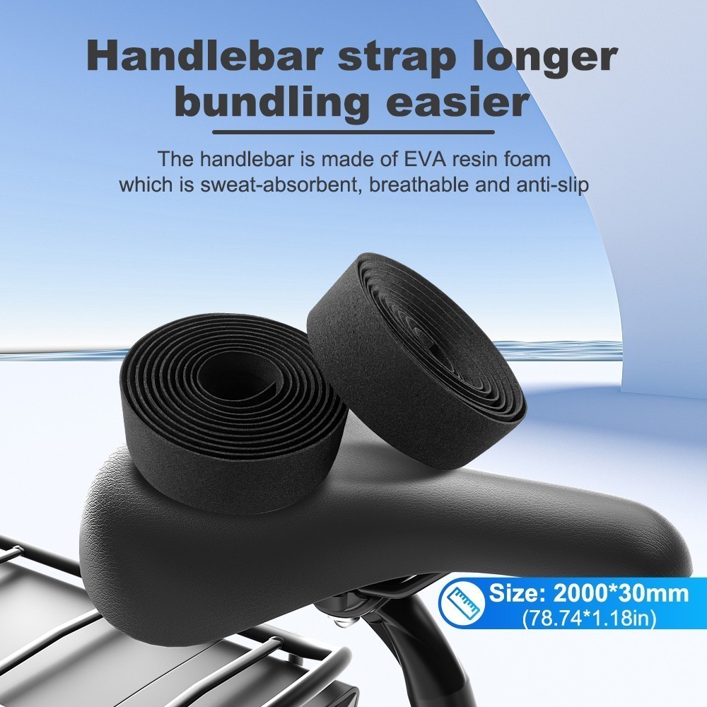 2PCS EBIKE BICYCLE HANDLEBAR HEAVY DUTY GRIP TAPE ROAD BIKE CYCLOCROSS BAR PAD