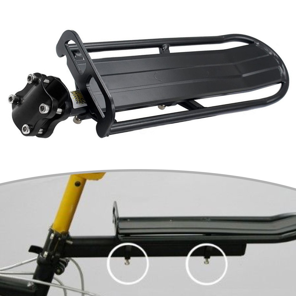 Bike Rear Luggage Carrier Rack Retractable Design with Quick Release Clamp
