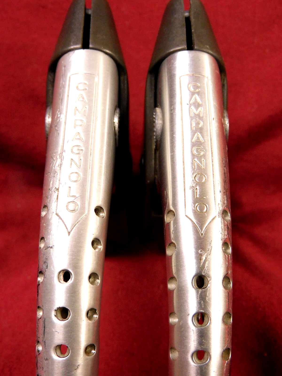 Vintage Campagnolo Super Record F & R #4062 Drilled Brake Levers NO Hoods