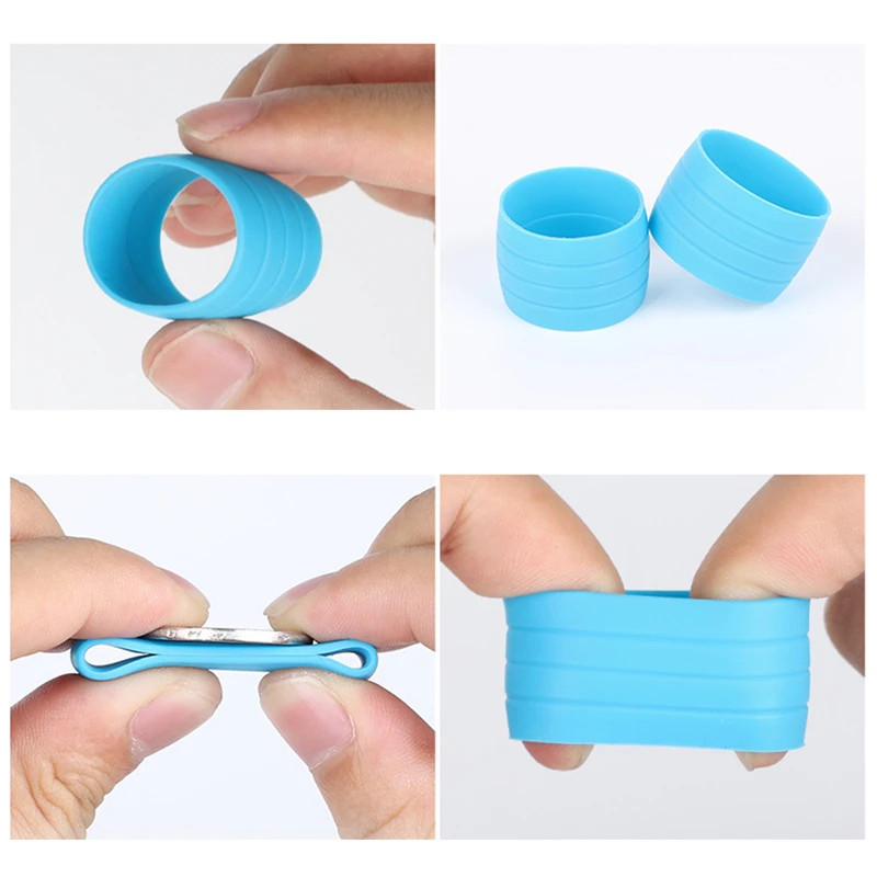 Bicycle Handlebar Plug 2pcs Silicone Anti-skip Fixed Ring Road Bike Shift Handle