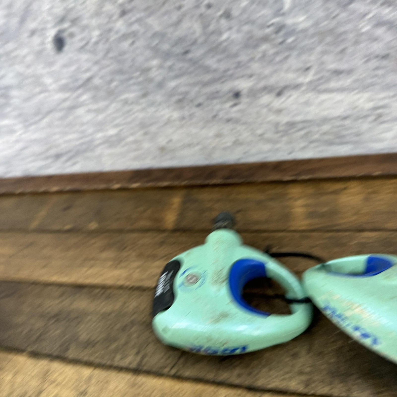 Vintage Look Clipless Road Bike Pedals Celeste Green Blue 9/16 340g Used