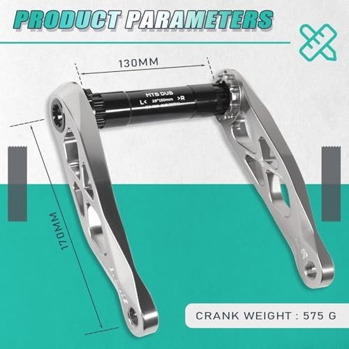 BUCKLOS MTB Bicycle Crank Arm with Bottom Bracket 170MM Aluminum Alloy