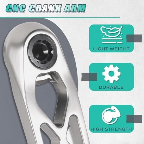 BUCKLOS MTB Bicycle Crank Arm with Bottom Bracket 170MM Aluminum Alloy