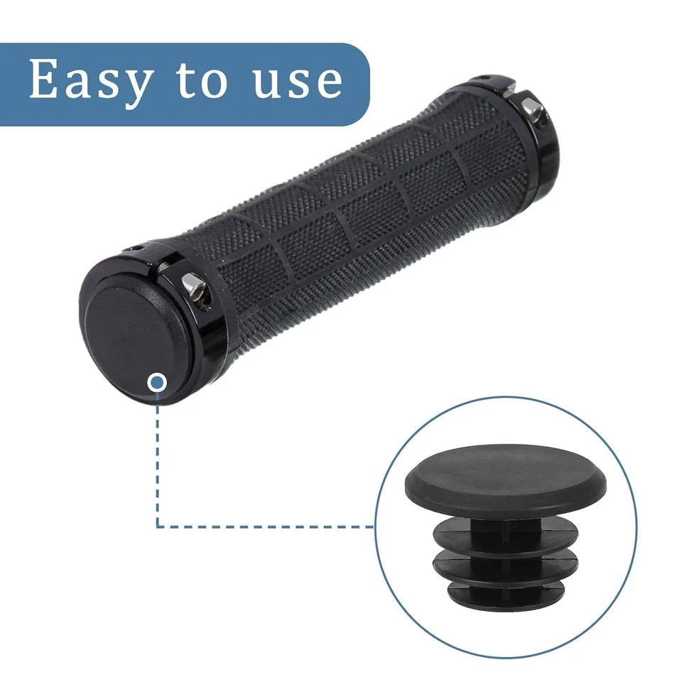 10-Piece Black Plastic Bike Handlebar Plugs – Bar End Caps for Road & Mountain