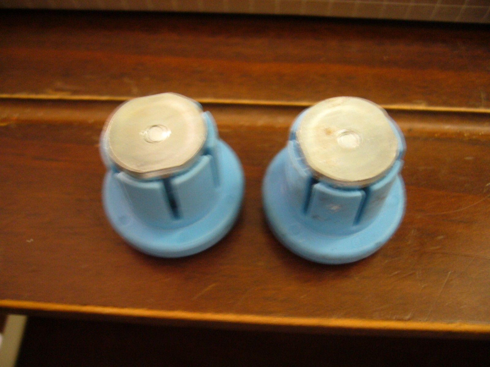 Vintage CatEye Model 300 Blue Plastic Handlebar Bar End Screw-in Caps Plugs