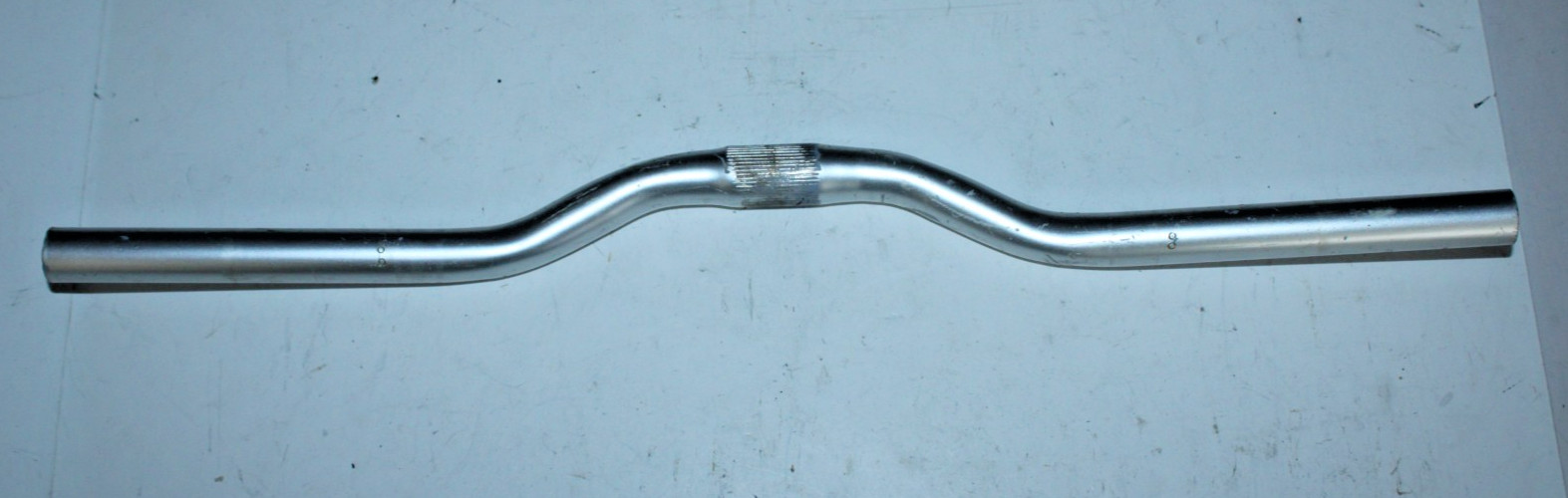 MTB Handlebar 25.4mm 58cm 1.5″ Riser Bar Steel Silver Comfort Hybrid Commuter :)