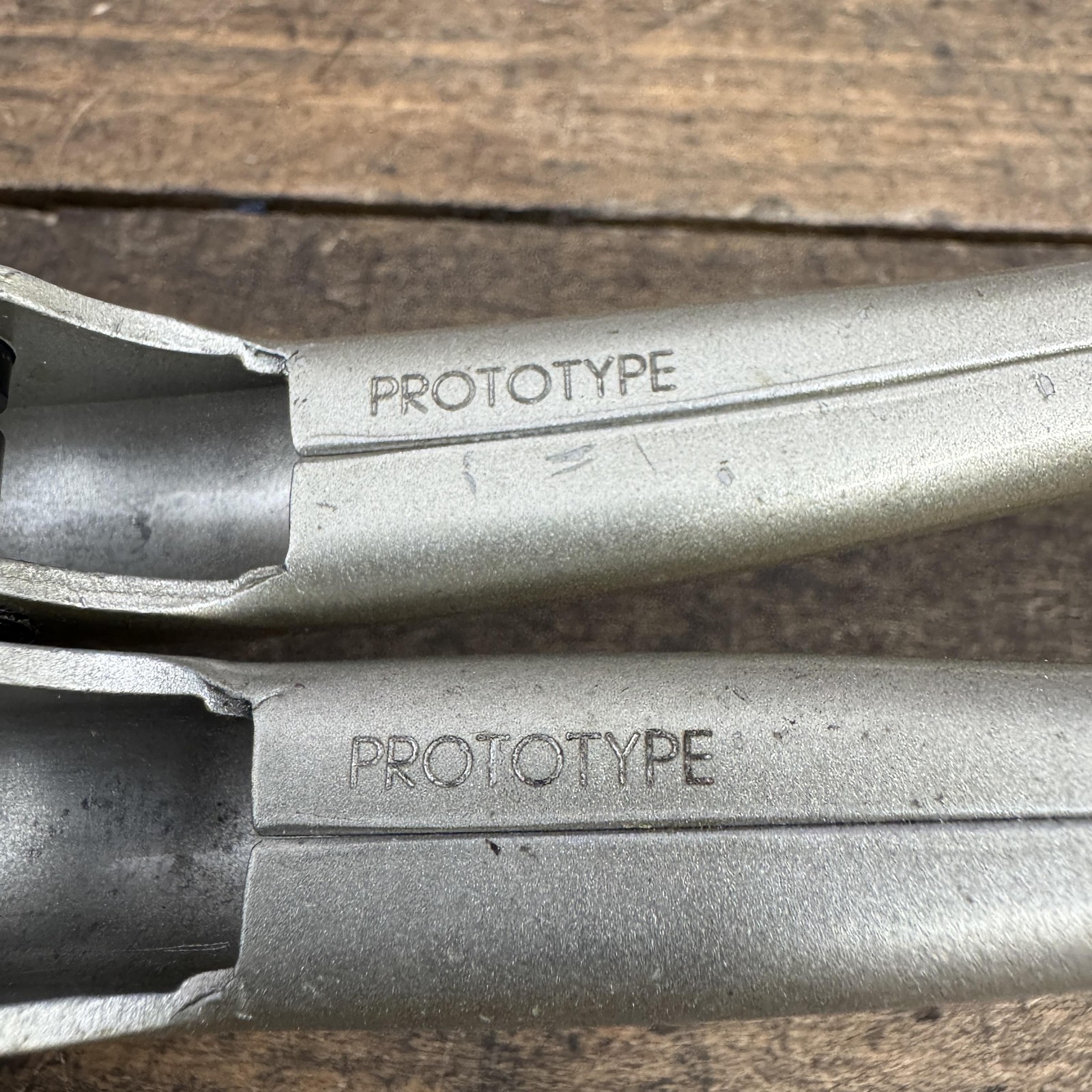 Vintage Campagnolo Prototype Brake Lever Blades Shield Pair Drop Bar Road Parts