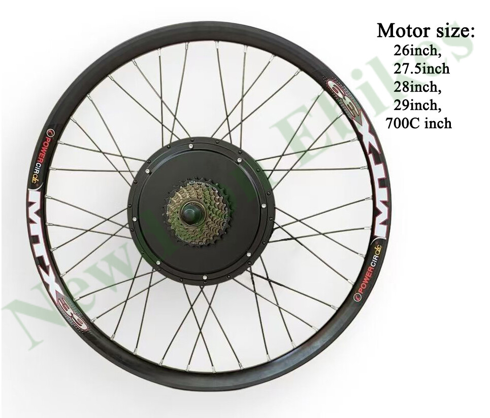 52v 2000W Electric Bike Conversion Wheel with KT controller LCD8H Display.