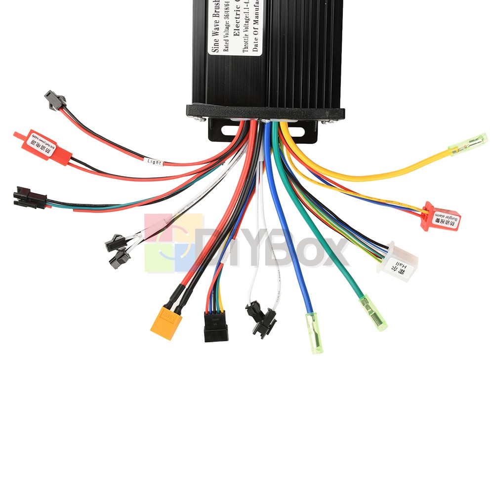 36V 48V 64V 40/30/20A Sine Wave Brushless Motor Controller for Electric Bicycle