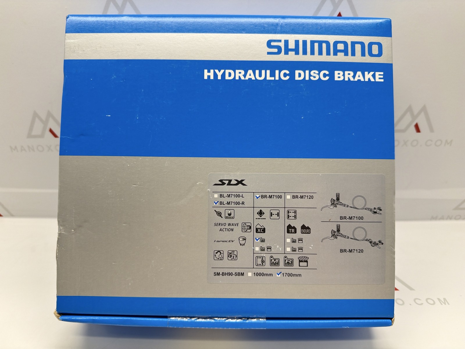 SHIMANO SLX Bl- M7100 Disc Brake Black, Right/Rear
