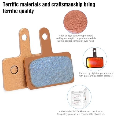 25 Pairs Sintered Metal Ebike Disc Brake Pads for Shimano Tektro MT200 M355 M446