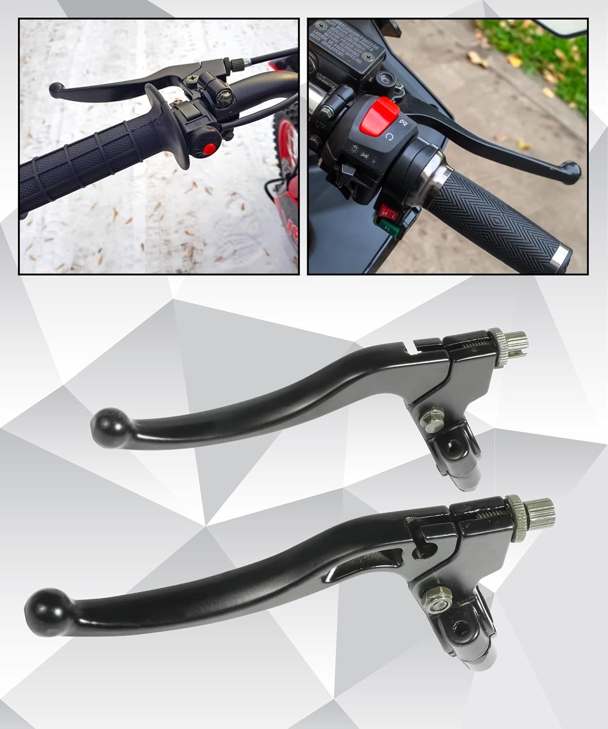 Universal 7/8″ Motorcycle Clutch Brake Lever Set Aluminum Handle for Dirt Bike