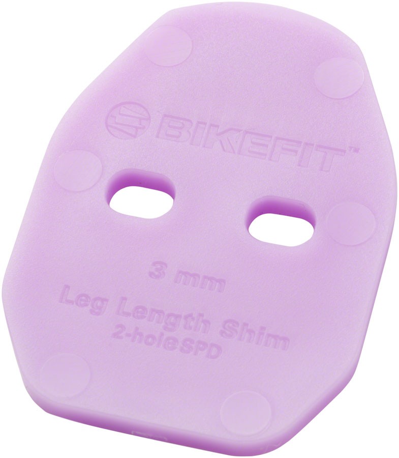 BikeFit Leg Length Shims – MTB/SPD/Time/Crank Bros Compatible, 2-Hole, 3mm, 1-Pa