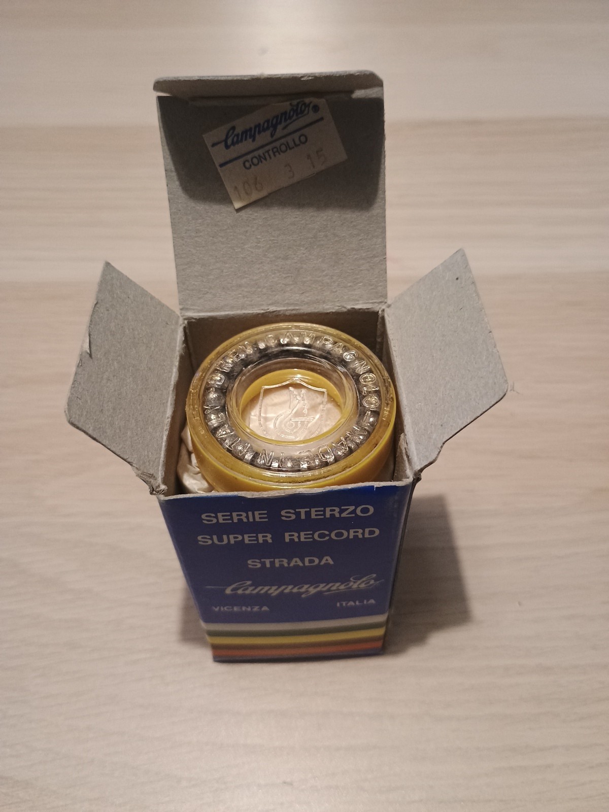 Nos Nib Campagnolo Super Record Headset 1′ Ita Steering Series New 25.4*24F