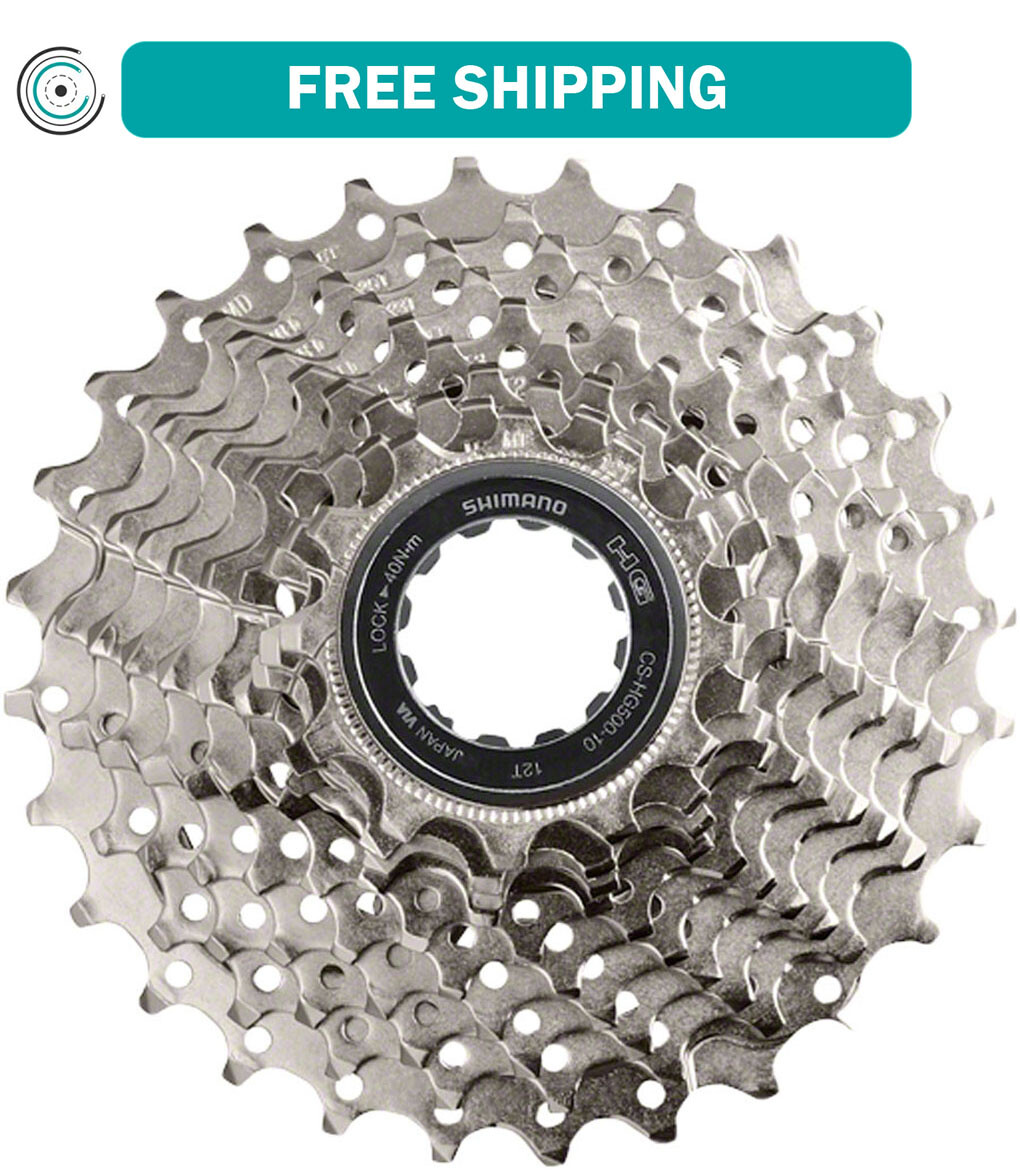 Shimano CS-HG500 Cassette – 10-Speed, 12-28t, Silver