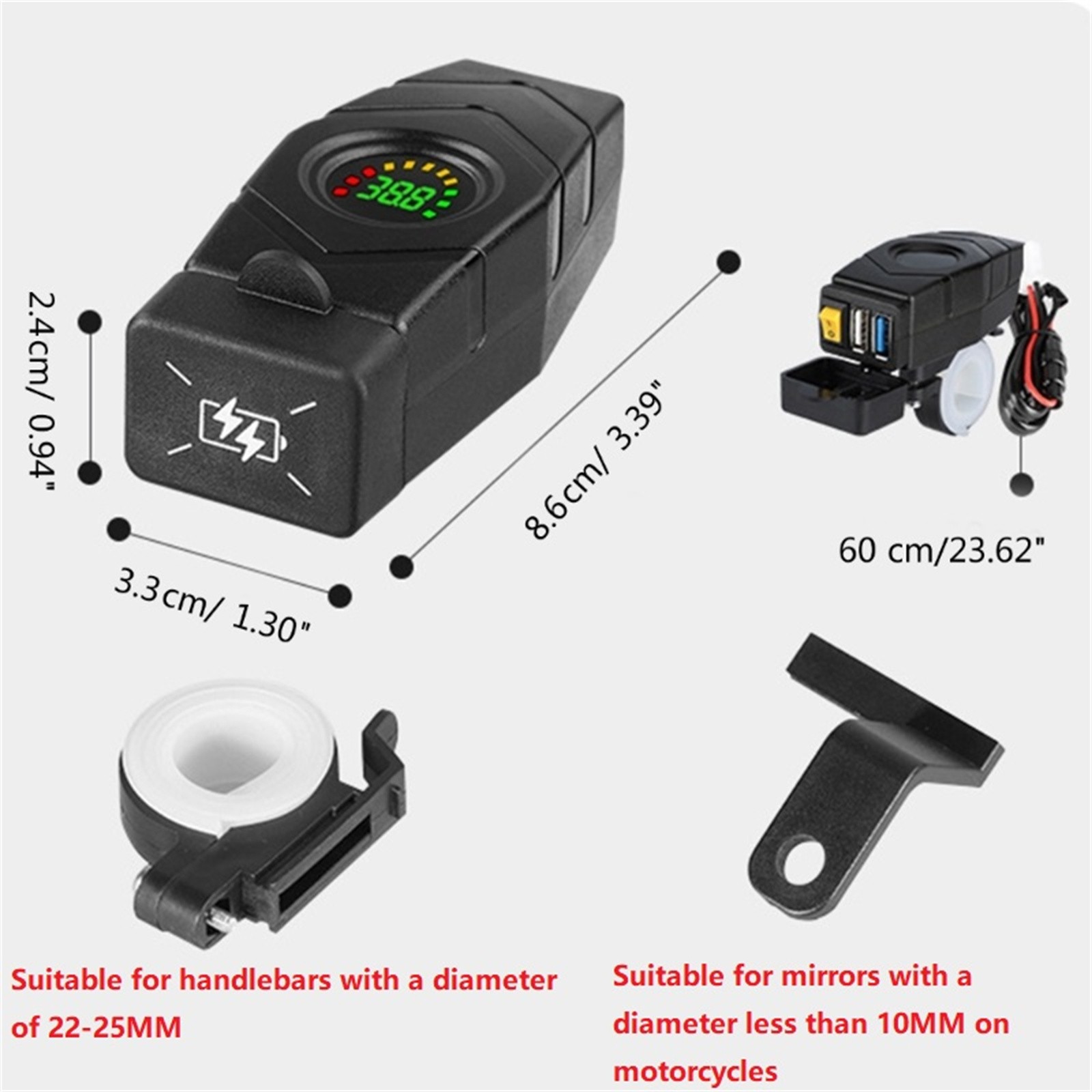 86x33x24mm USB Charger Adapter Repairing Accessories For Mobile Phones m