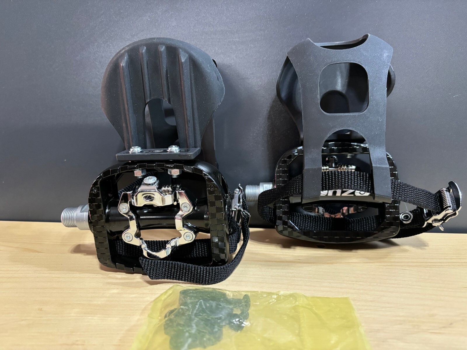 VENZO Bike Toe Clips Cages & Cleats – Compatible with Shimano SPD Pedals – Fi…