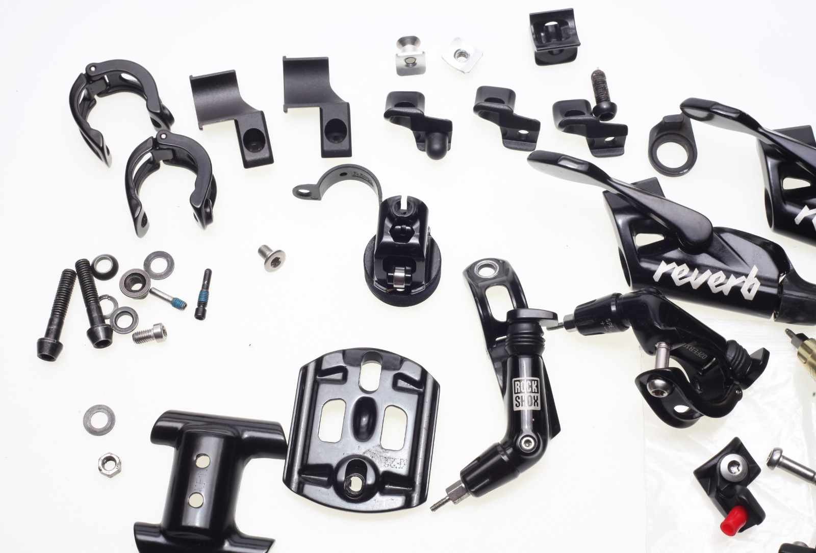 Rock Shox Reverb, Etc Remote PARTS LOT Incl. Mounts, Clamps, Remotes