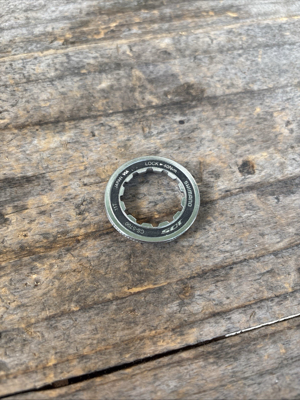 Shimano 105 CS5700 12t Lockring for Freehub/Cassette Steel 40Nm lock ring washer