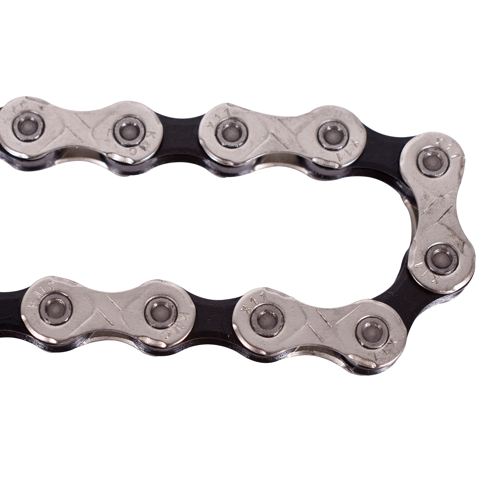 KMC X11 11-Speed Stretch-Proof Silver / Black Bike Chain 118L For SRAM Shimano