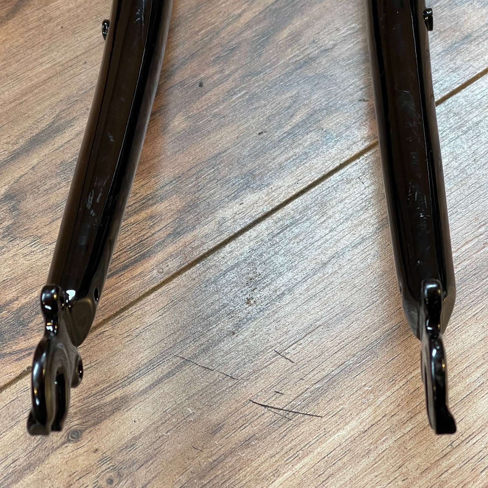 1 1/8 Threadless 700C Chromoly Touring Gravel Fork Rim Brake Black Wide Crown