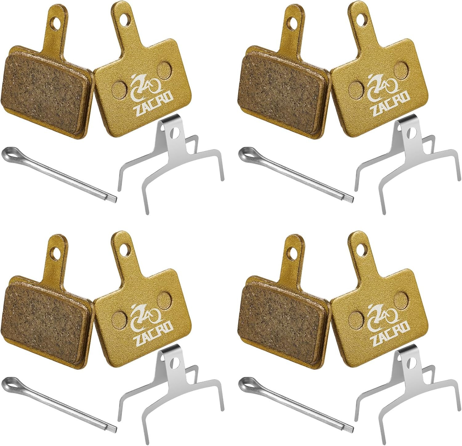 2/4 Pairs Bike Brake Pads, Ceramic Bicycle Disc Brake Pads Fit for Tektro Shiman